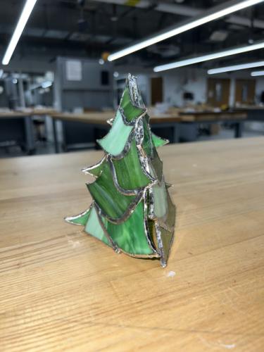 3D Stained Glass Christmas Tree